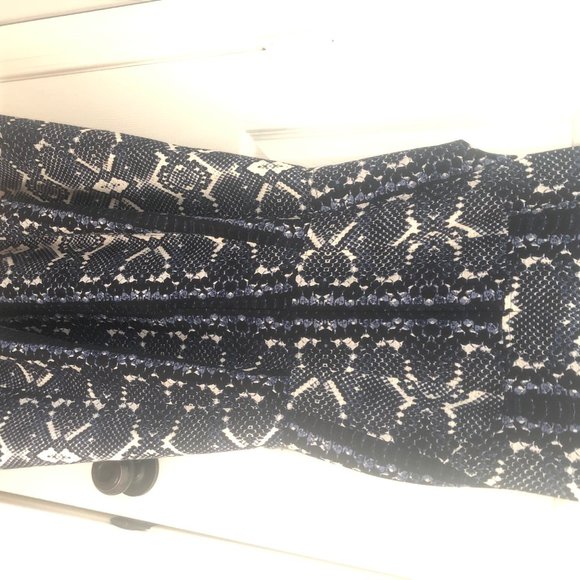 Nanette Lepore Fit and Flare Snakeskin Print Dress - Picture 3 of 5